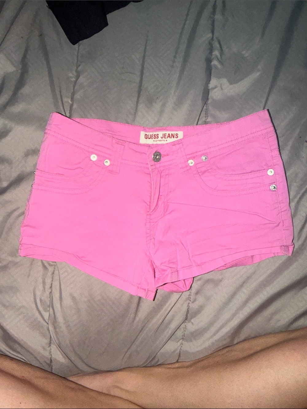 pink Guess Jeans shorts size 24 y2k